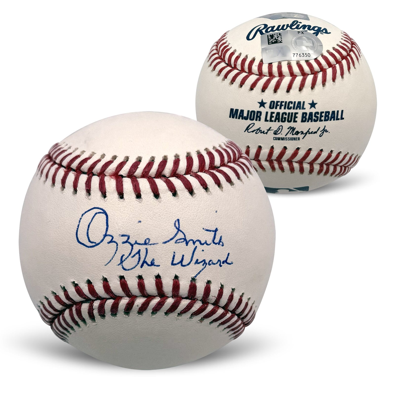 Ozzie Smith Autographed St Louis Cardinals Baseball THE WIZARD Fanatics-Powers Sports Memorabilia