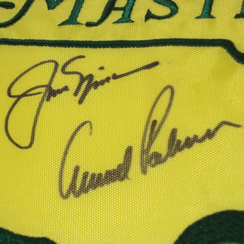 Autographed Masters Golf Pin Flag by 16 Former Champions #18-Powers Sports Memorabilia