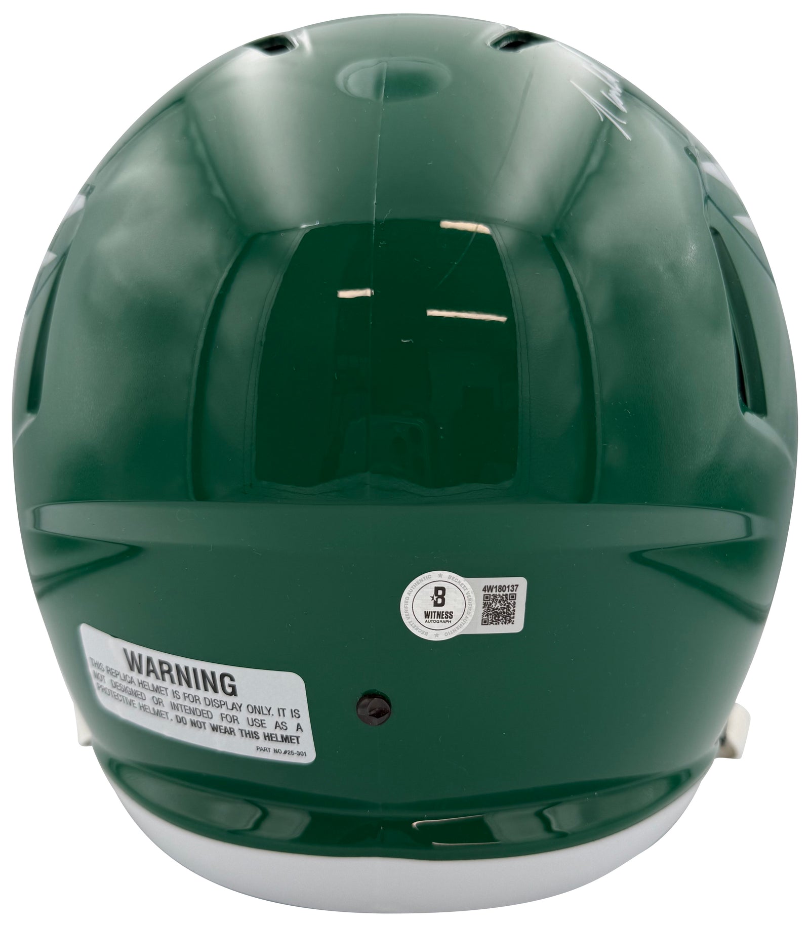 Randall Cunningham Autographed Philadelphia Eagles Signed Football Full Size Replica Helmet FLY EAGLES FLY Beckett COA-Powers Sports Memorabilia