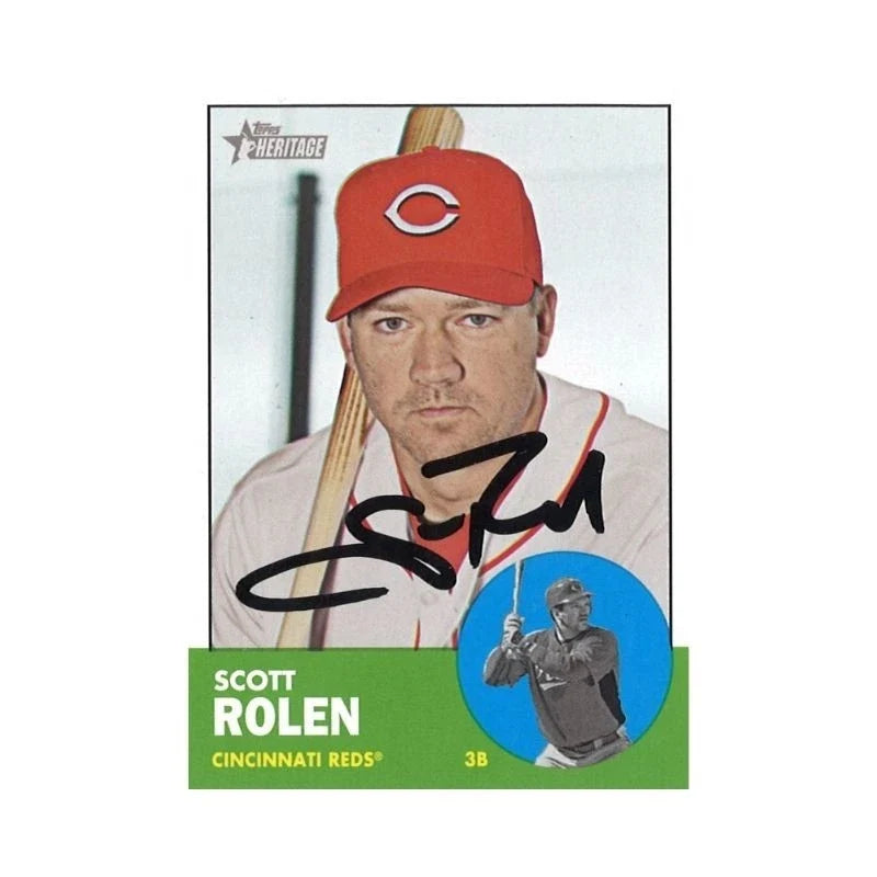 2012 Topps Heritage Scott Rolen Autograph-Powers Sports Memorabilia