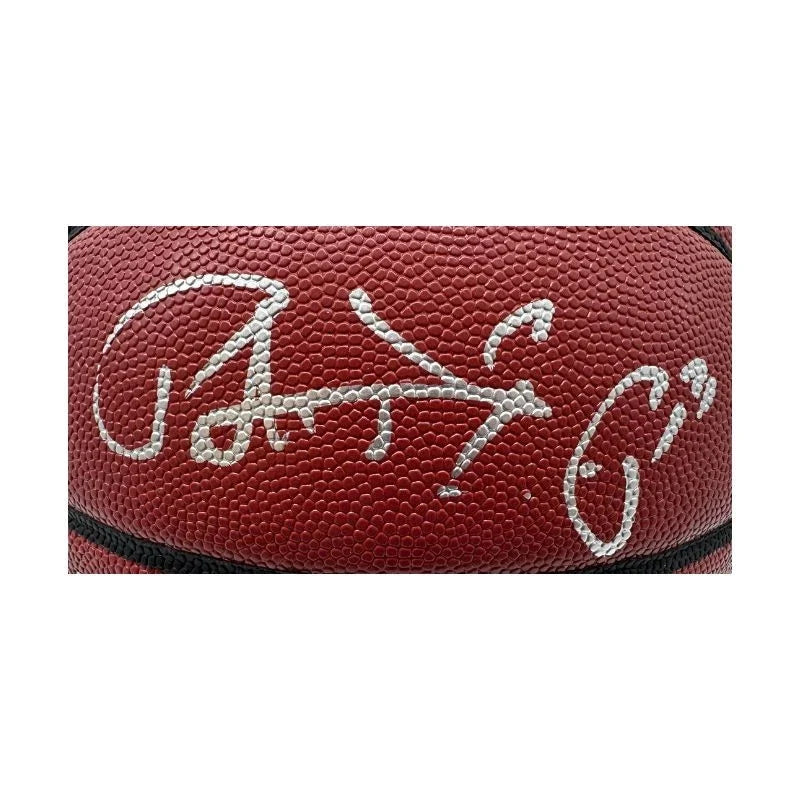 Patrick Ewing New York Knicks Signed NCAA Wilson Replica Basketball-Powers Sports Memorabilia