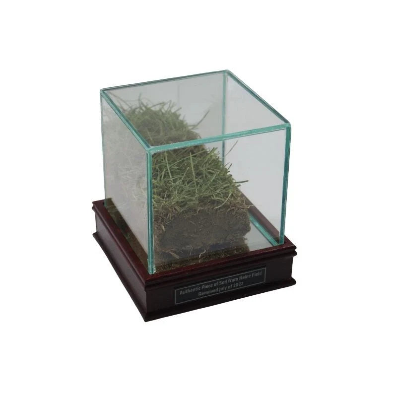 Pittsburgh Steelers Authentic Piece of Freeze Dried Sod from Heinz Field with Display Case-Powers Sports Memorabilia
