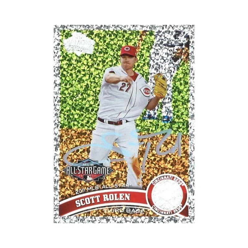 2011 Topps Update Series Scott Rolen Platinum Diamond Anniversary Autograph-Powers Sports Memorabilia