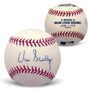 Vin Scully Autographed Los Angeles Dodgers Signed MLB Baseball JSA COA With UV Display Case YY77709-Powers Sports Memorabilia