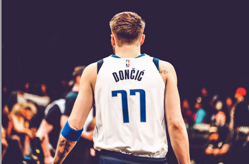 I found a picture of Luka Doncic when he was 12 wearing a Knicks