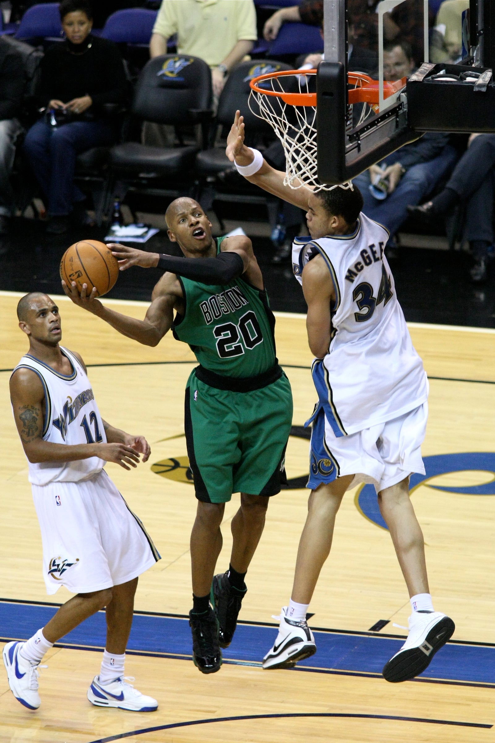 Ray Allen Boston Celtics Unsigned Hardwood Classics Staring Off Photograph