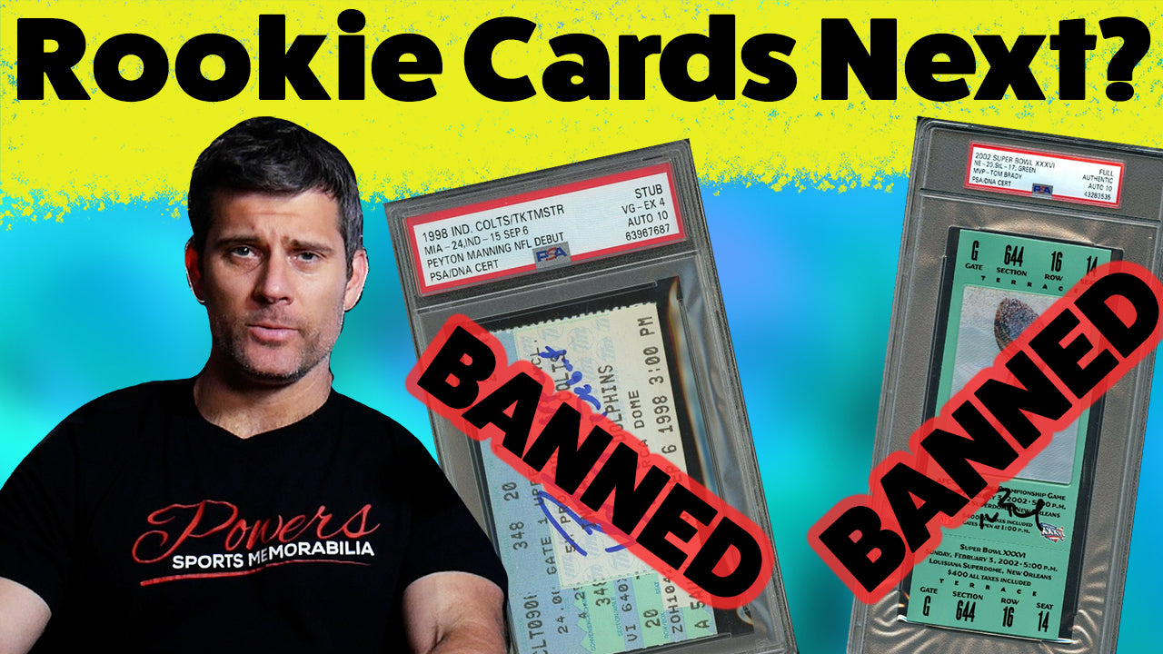 Tom Brady, Peyton Manning No Longer Signing Tickets! Are Rookie Cards Next? Watch & Find out