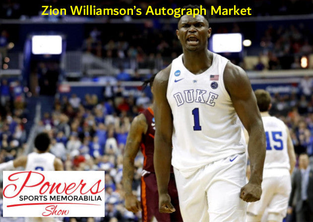 Zion Williamson's Autograph Market