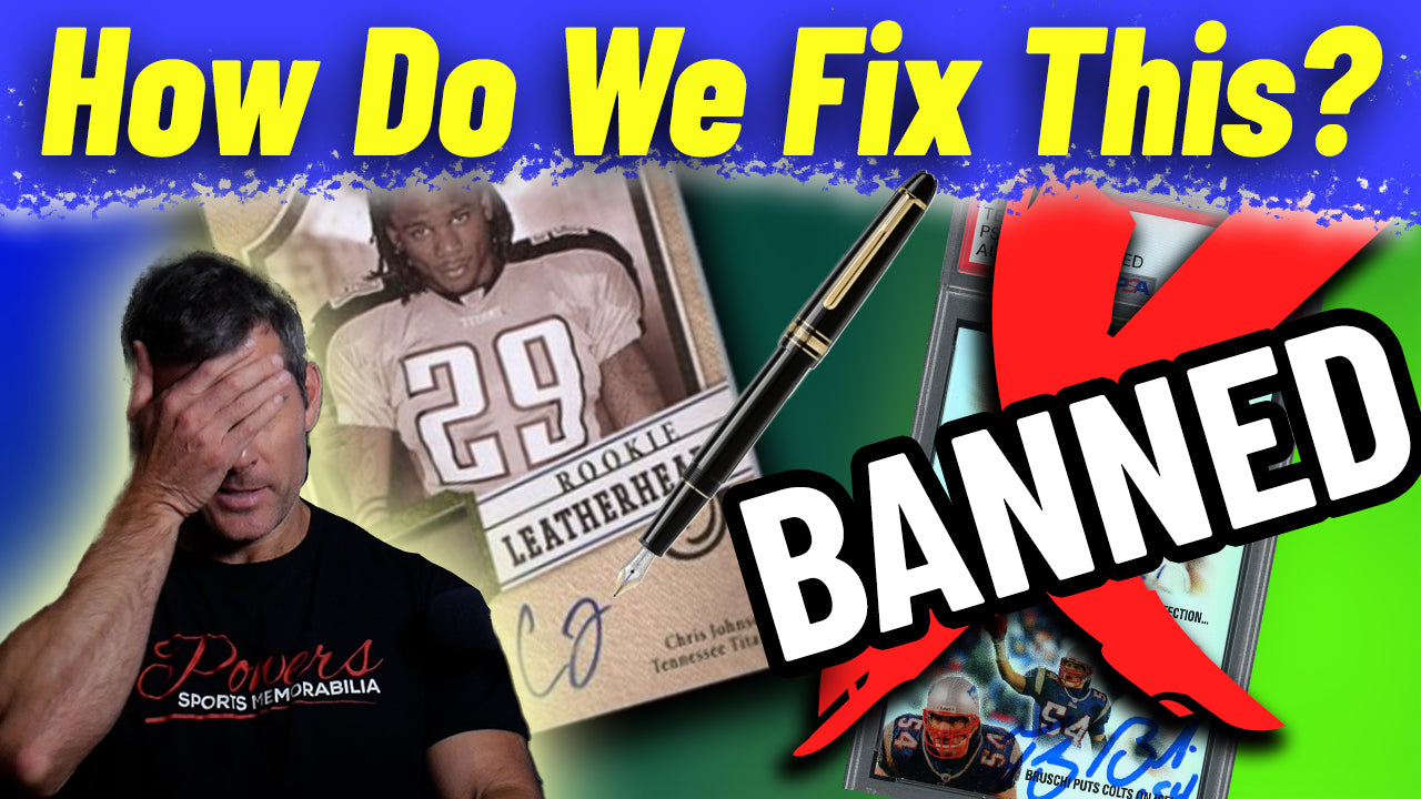 More Items Being BANNED?  Autograph Industry Changes and What YOU Can do About Them