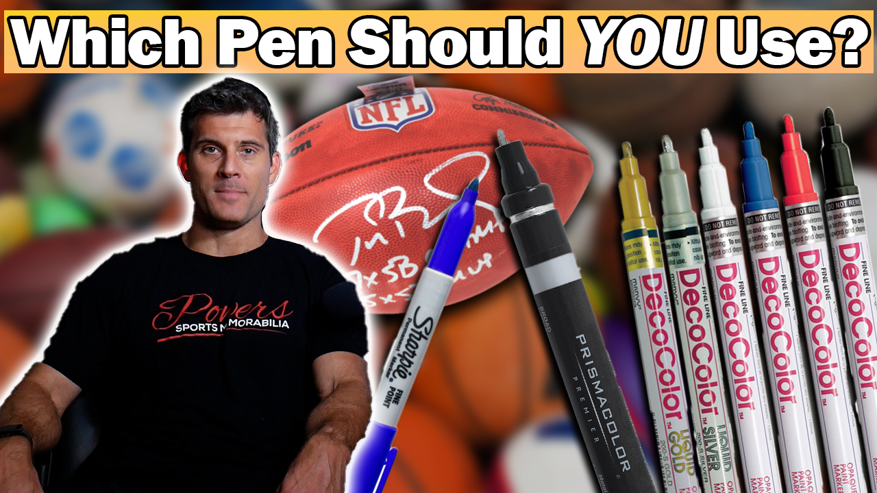 What are the BEST PENS for Autographs?  Watch Before You Get Your Next Item Signed