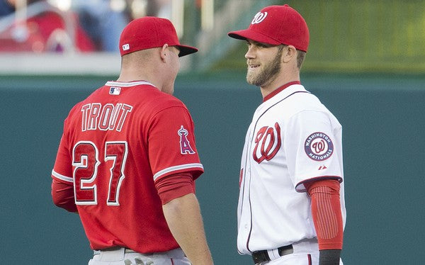 Mike Trout and Bryce Harper New Contracts - How Does it Affect Their Autograph Market?