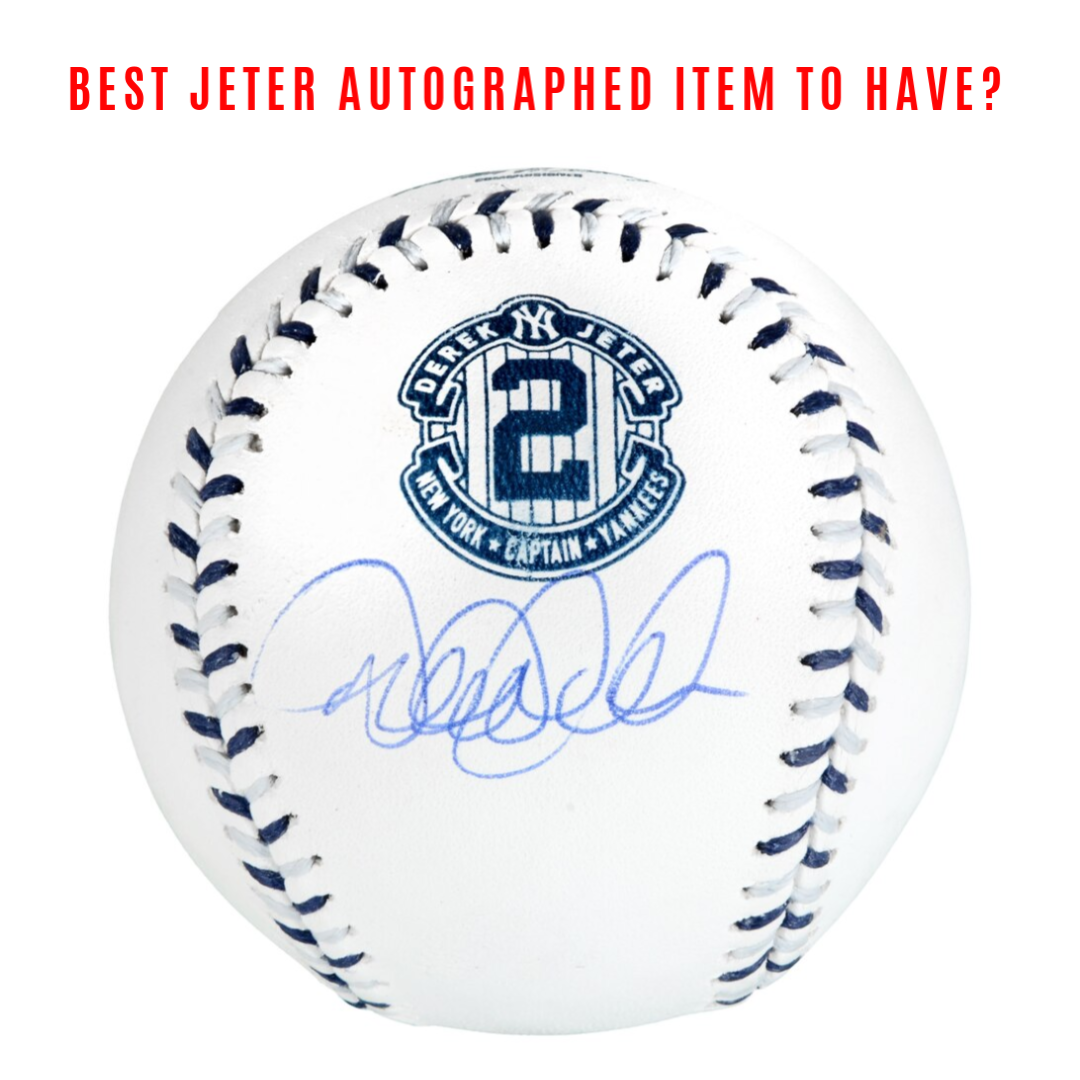 Derek Jeter Autographed Bobblehead of the Month (August) - Jump Throw -  Hand Numbered # 1 of 222 (Only 2 Were Autographed) - MLB.com Auction  Exclusive! (Damaged Box)