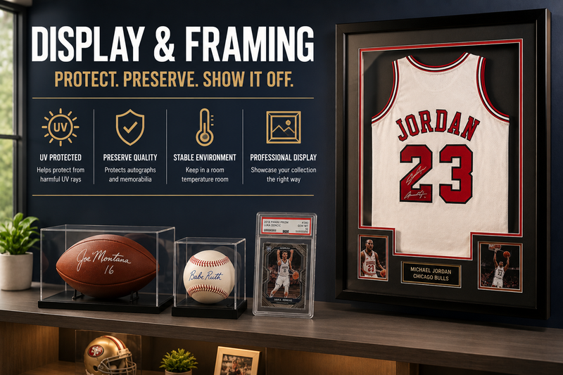 display and framing sports memorabilia