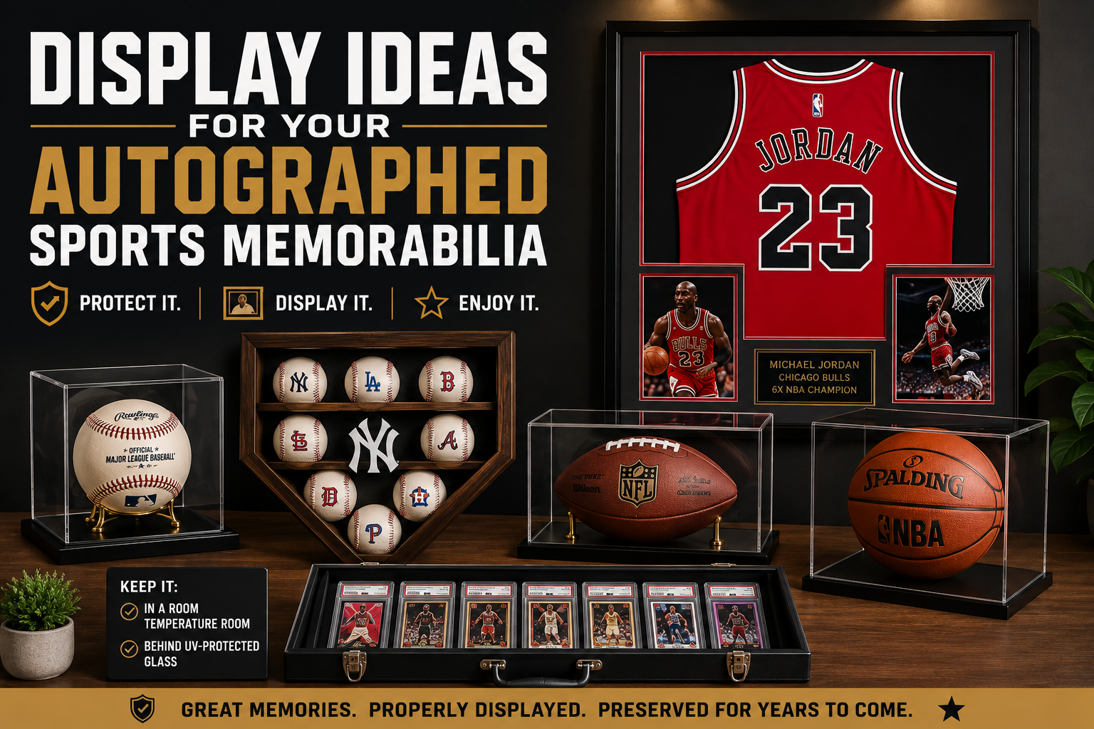 display sports memorabilia