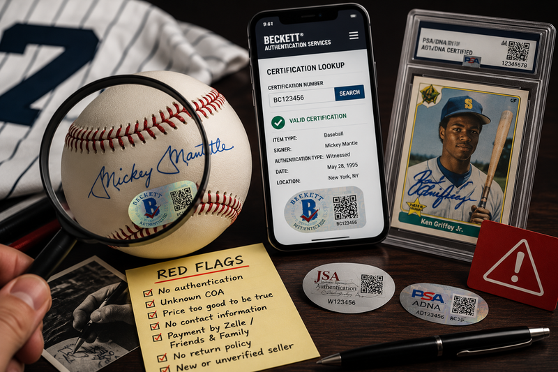 how to spot fake autographs