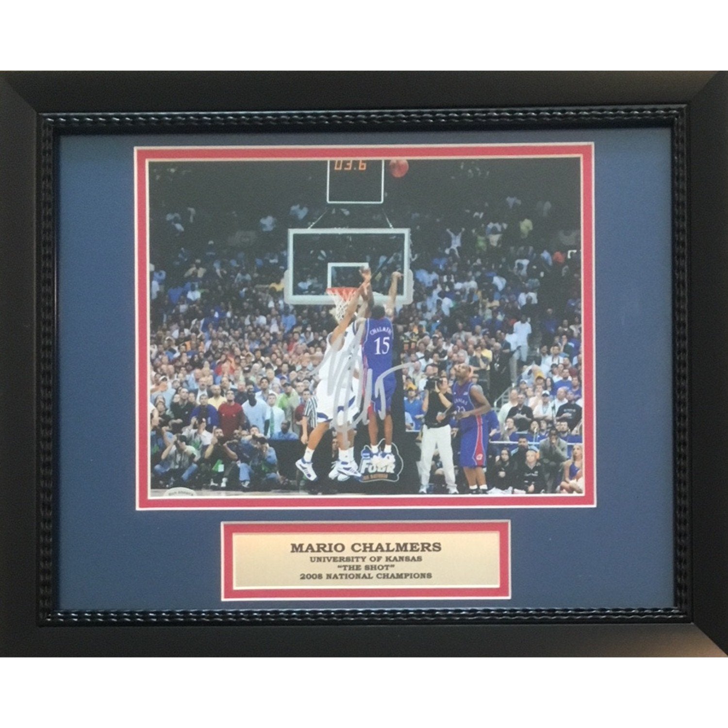 Mario Chalmers Autographed Kansas Photo