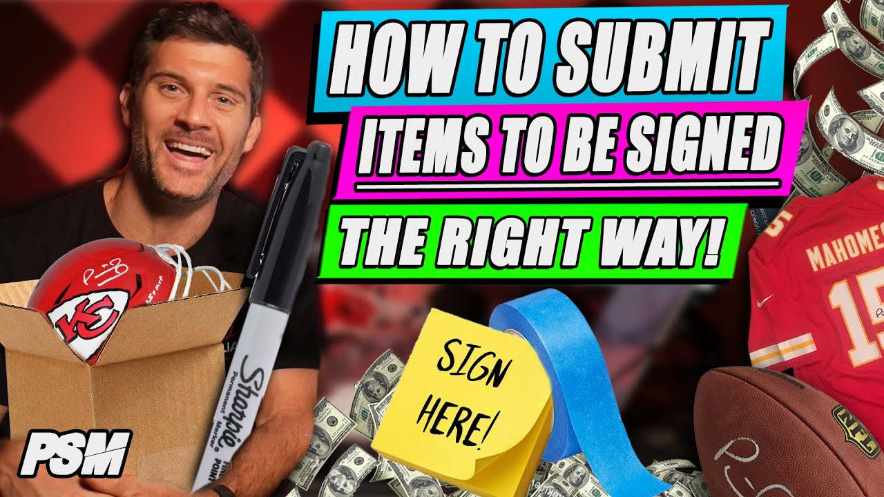 How to SUBMIT your items CORRECTLY to be AUTOGRAPHED at next SIGNING!