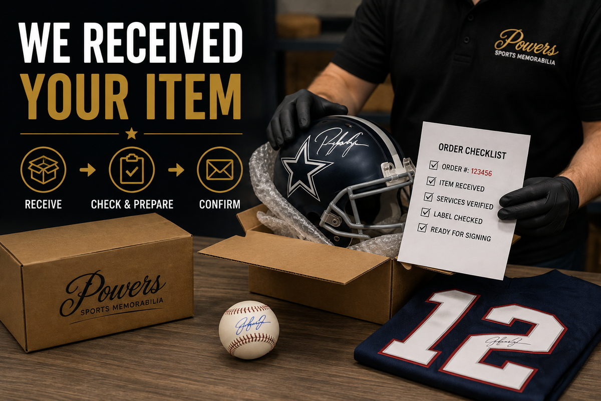 received your item for autograph signing