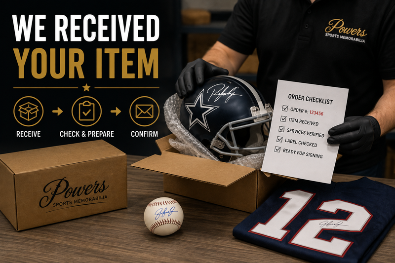 received your item for autograph signing