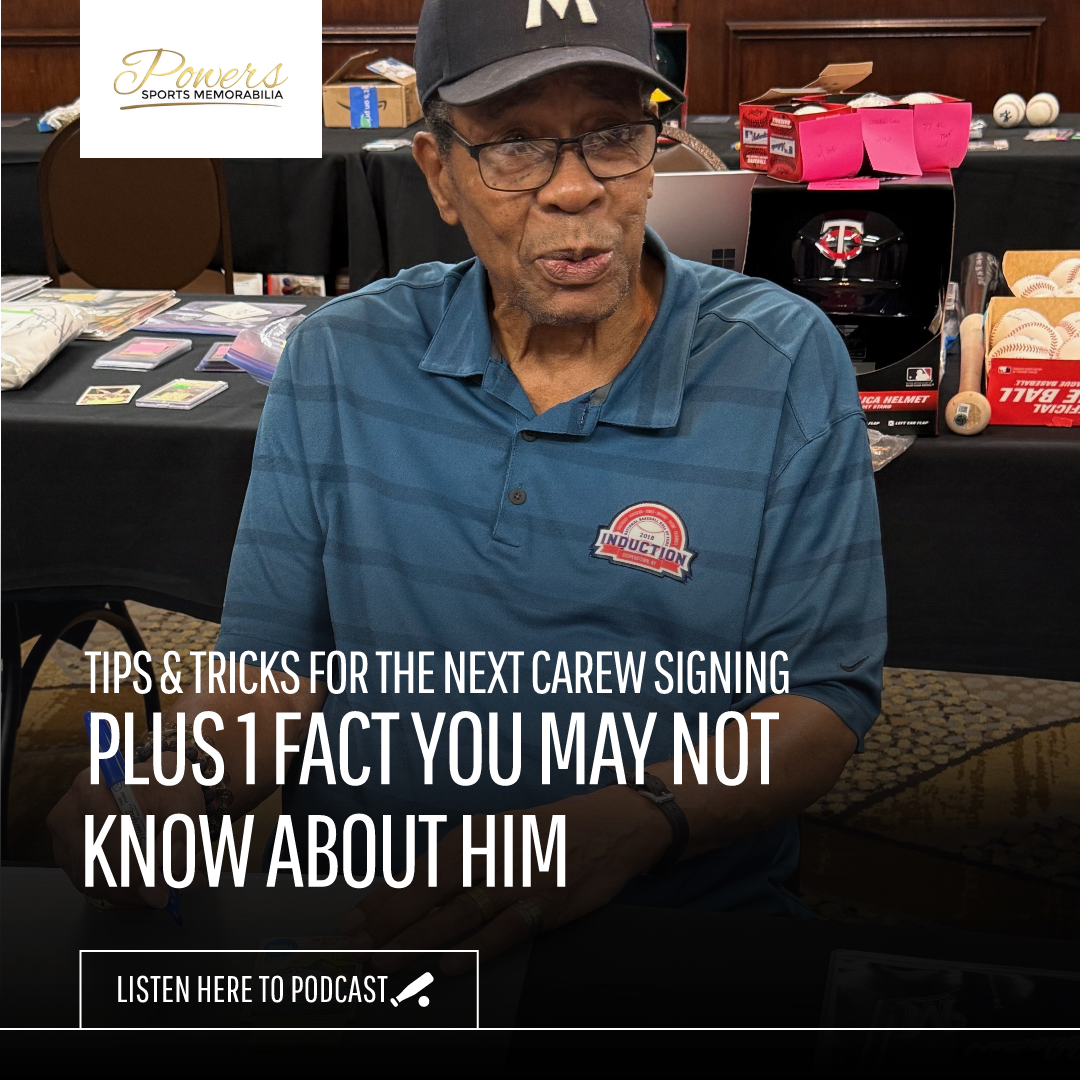 Inside a Rod Carew Autograph Signing: Tips and Tricks, Plus a Fact You May Not Have Known About Him