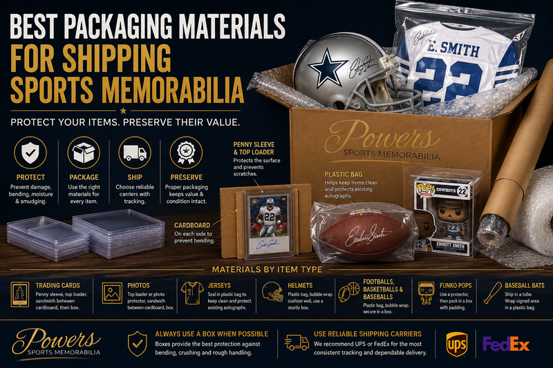 shipping sports memorabilia