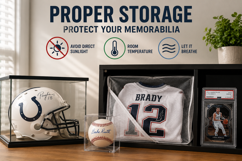 storing sports memorabilia