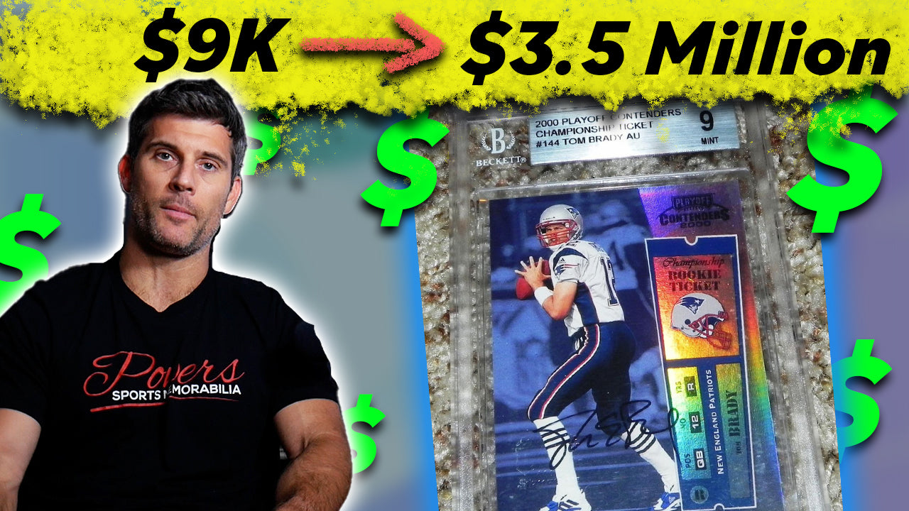 He sold a $3.5 Million Dollar Tom Brady Rookie Card for $9,000!