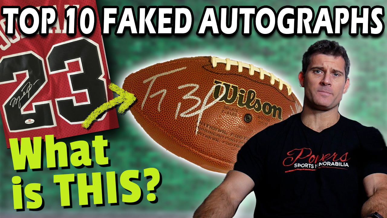 Top 10 FAKED Sports Autographs - Don't Get BURNED!  Watch Before Your Next Big Purchase
