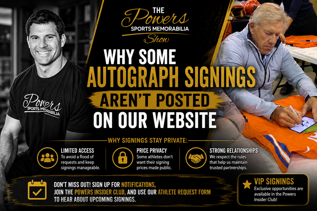 Why Some Autograph Signings Never Get Posted on Our Website