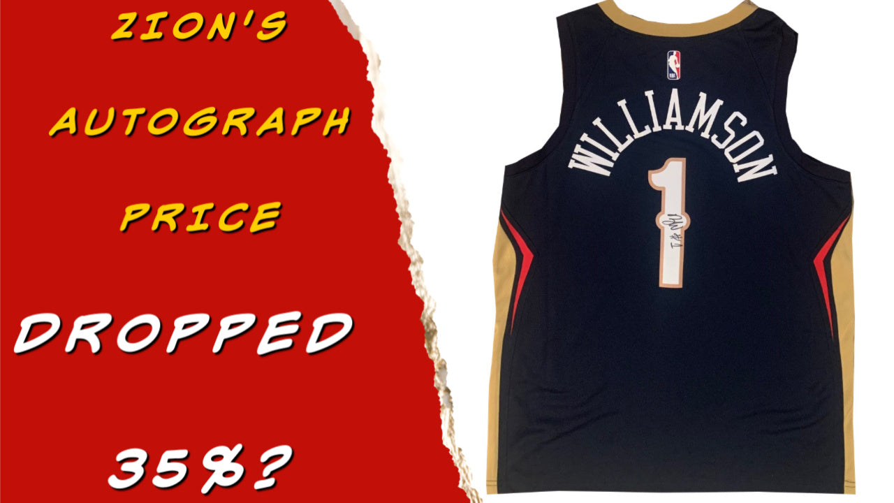Why did Zion Williamson's Autograph Price Just Drop 35%???