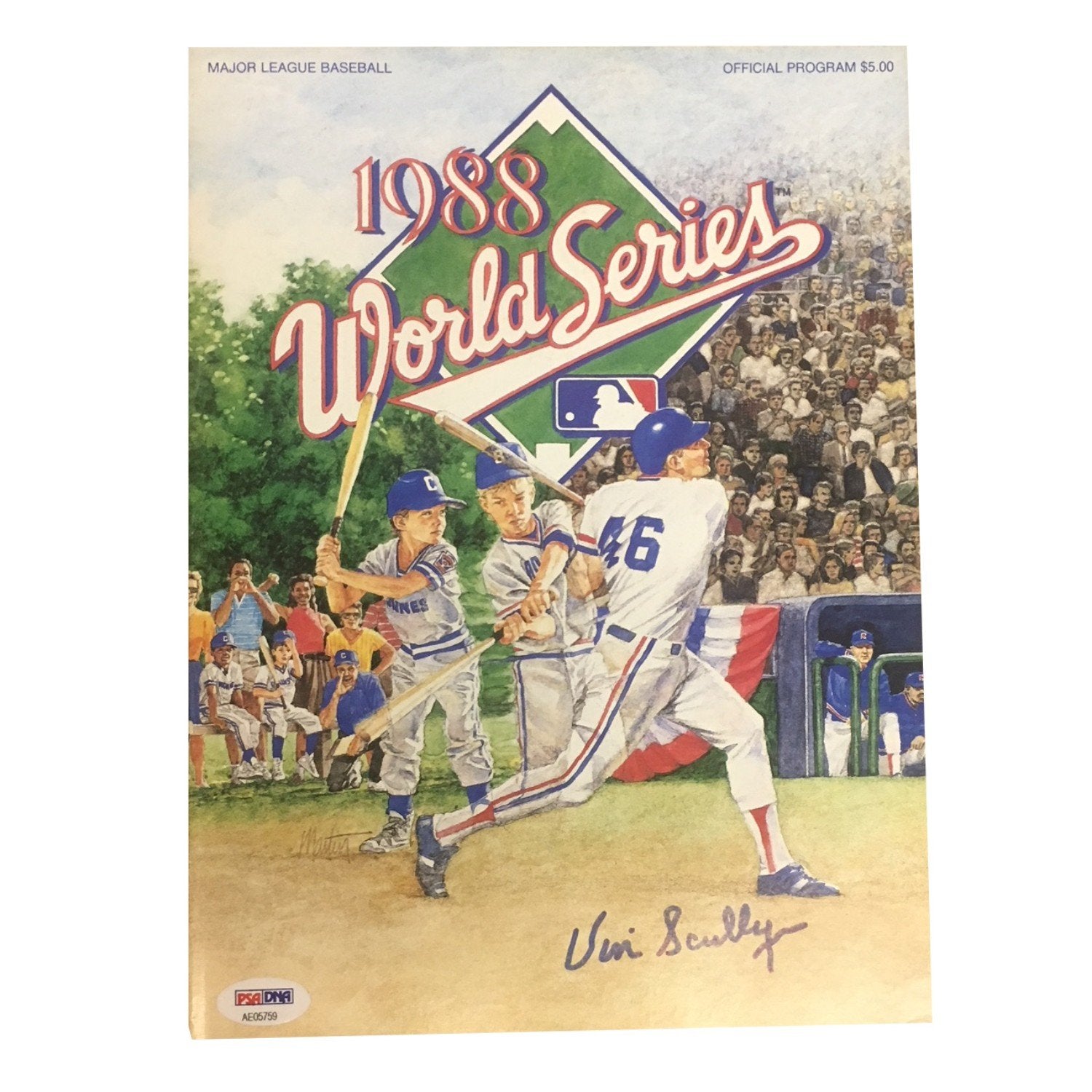 Magazines de baseball signés