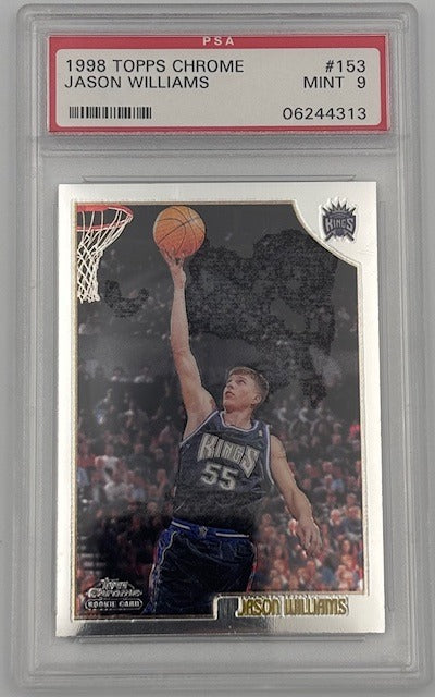 Jason Williams 1998 Topps Chrome RC Rookie Card #153 Graded PSA 9 Cert #06244313