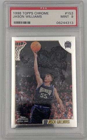 Jason Williams 1998 Topps Chrome RC Rookie Card #153 Graded PSA 9 Cert #06244313