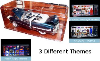 Diecast 1:24 Acrylic Display Case with Clear Base-Powers Sports Memorabilia