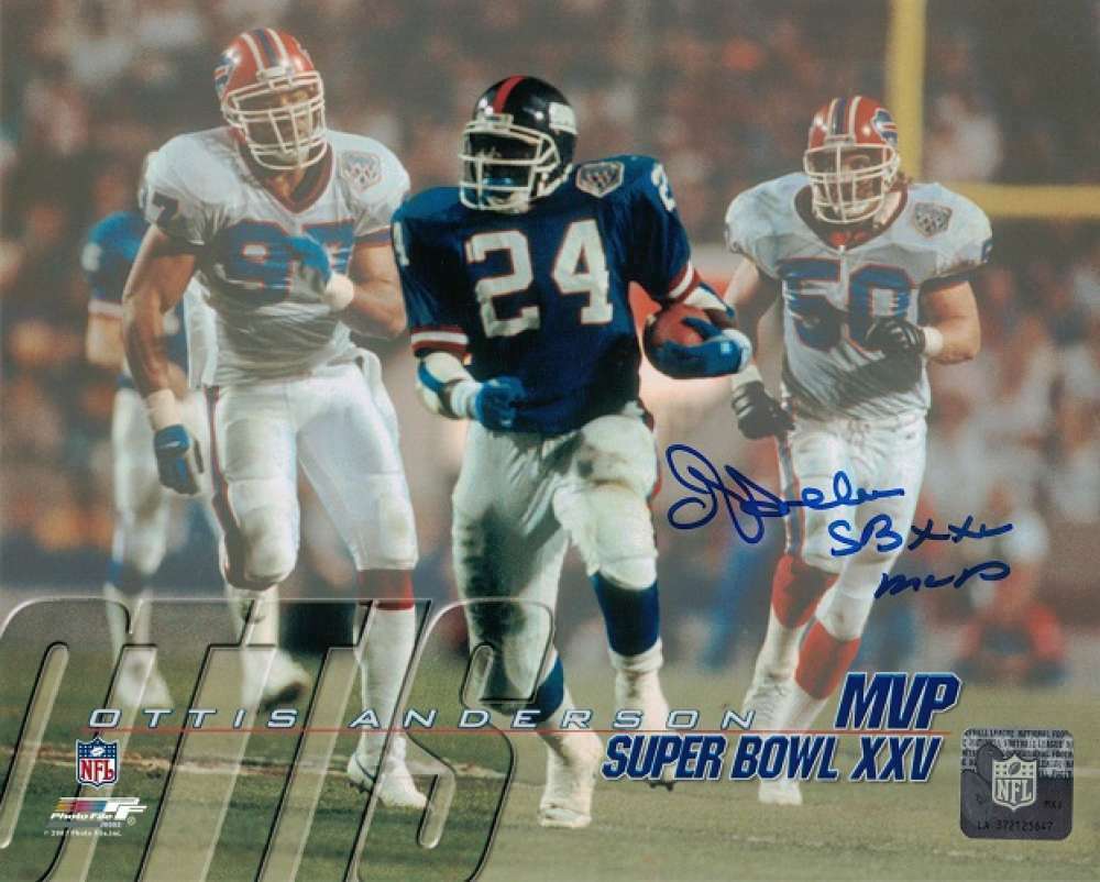 Ottis Anderson Signed New York Giants 8x10 Photo (Composite) – JSA Authenticated-Powers Sports Memorabilia