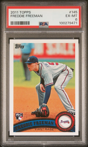 Freddie Freeman 2011 Topps Baseball Card #145 Graded PSA 6-Powers Sports Memorabilia