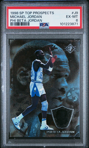 Michael Jordan 1998 SP Top Prospects Phi Beta Card #J9 PSA 6