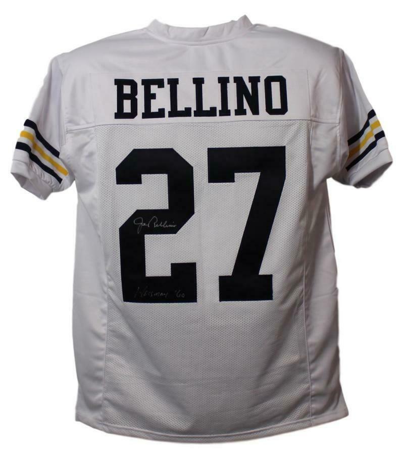 Joe Bellino Navy Midshipmen white size XL jersey Signed with Heisman '60-Powers Sports Memorabilia
