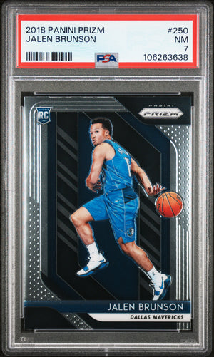 Jalen Brunson 2018 Panini Prizm RC Rookie Card #250 PSA 7-Powers Sports Memorabilia