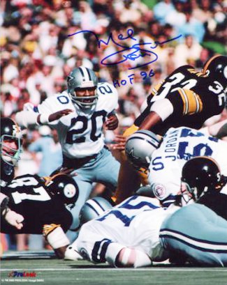 Mel Renfro Autographed Dallas Cowboys 8x10 Photo HOF 96-Powers Sports Memorabilia
