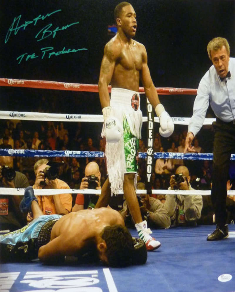 Adrien Broner Signed 16x20 Photo with The Problem – JSA Authenticated-Powers Sports Memorabilia