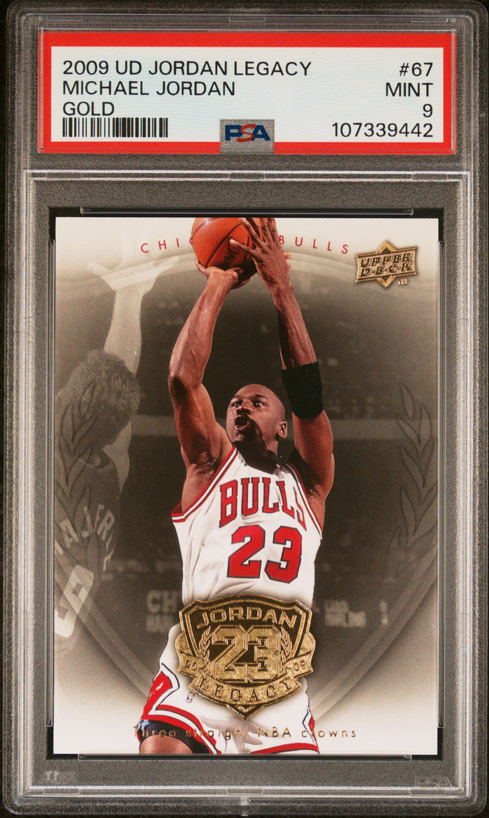 Michael Jordan 2009 Upper Deck Legacy Gold Card #67 PSA 9-Powers Sports Memorabilia