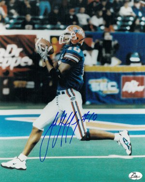 Jabar Gaffney Autographed Florida Gators 8x10 Photo-Powers Sports Memorabilia
