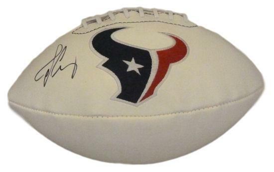 Jadeveon Clowney Signed Houston Texans white logo football – JSA Authenticated-Powers Sports Memorabilia
