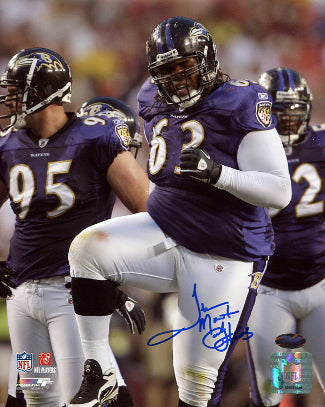 Terrence Cody Autographed Baltimore Ravens 8x10 Photo "Mount"- Tri-Star Hologram-Powers Sports Memorabilia