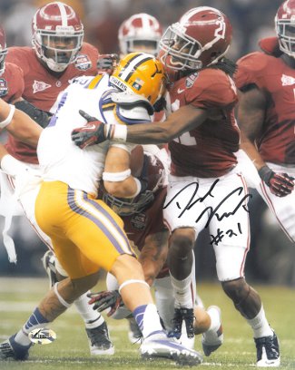 Dre Kirkpatrick Autographed Alabama Crimson Tide 8x10 Photo (BCS National Championship vs LSU Game)-Powers Sports Memorabilia