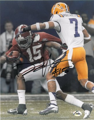 Darius Hanks Autographed Alabama Crimson Tide 8x10 Photo (BCS National Championship Game)-Powers Sports Memorabilia