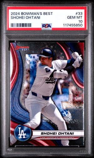 Shohei Ohtani 2024 Bowmans Best Baseball Card #33 Graded PSA 10 Cert # 117455850-Powers Sports Memorabilia