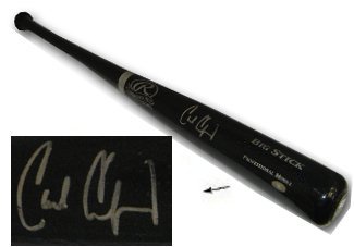 Carl Crawford Autographed Rawlings Black Big Stick Bat- MLB Hologram (LA Dodgers)-Powers Sports Memorabilia
