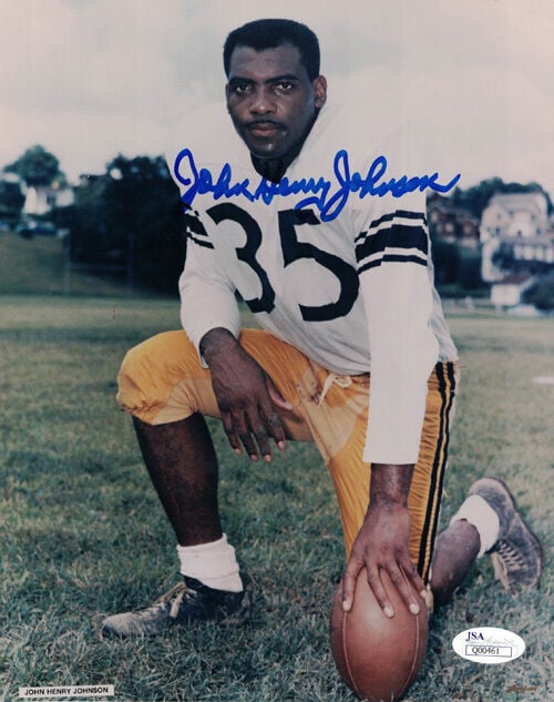 John Henry Johnson Signed Pittsburgh Steelers 8x10 Photo-Powers Sports Memorabilia